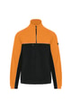 Heren Fleece vest Tweekleurige ecologishe WK904 BLACK-ORANGE